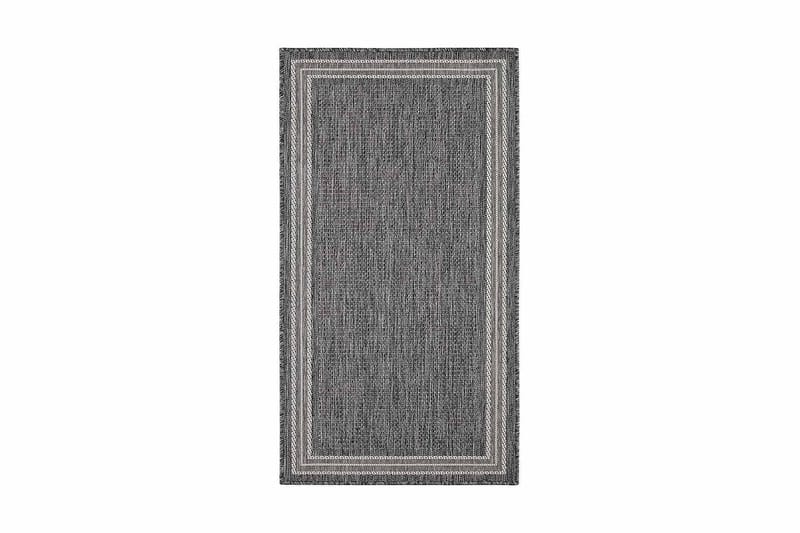 Madrid Frame Matte 80x150 cm Flatvevd - Grå - Tekstiler - Tepper & Matter - Store tepper