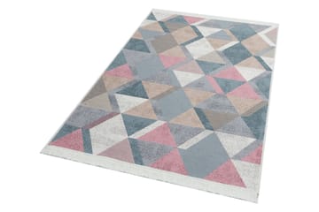 Matte AR 10 - Blå, Rosa - Blå/Rosa/Beige/Grå/Bomull - Tekstiler - Tepper & Matter - Flatvevde tepper