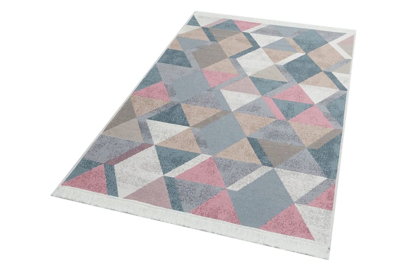 Matte AR 10 - Blå, Rosa - Blå/Rosa/Beige/Grå/Bomull - Tekstiler - Tepper & Matter - Flatvevde tepper