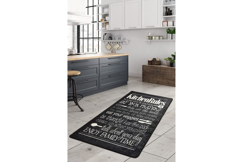 Matte Kjøkken - Svart (160 x 230) - Tekstiler - Tepper & Matter - Store tepper
