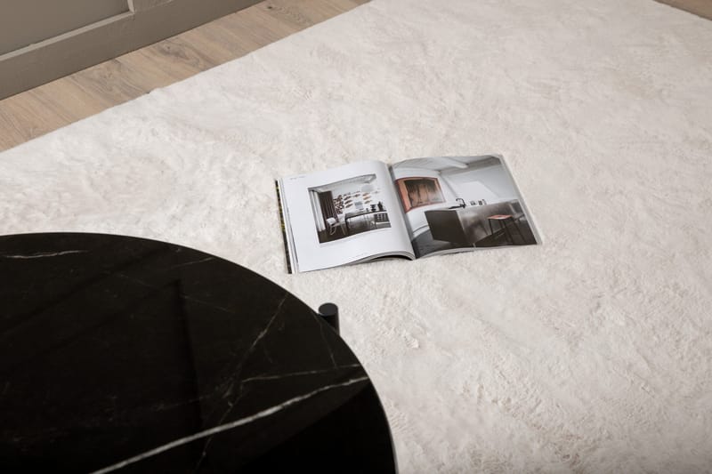 Nina Flatvevd Matte 160x230 cm - Hvit - Tekstiler - Tepper & Matter - Flatvevde tepper