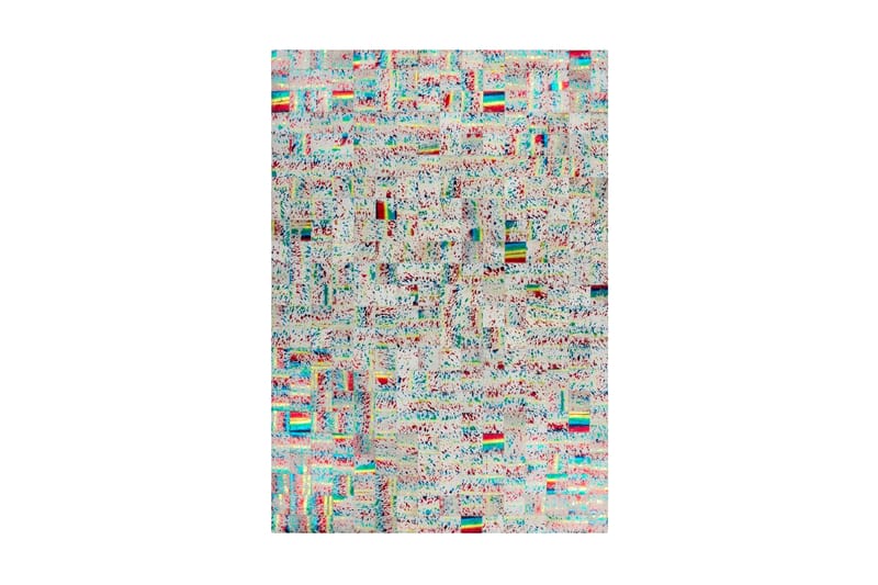 Patrdon Santa Matte 80x150 cm Elfenben/Flerfarget/Lær - D-Sign - Tepper & Matter - Store tepper