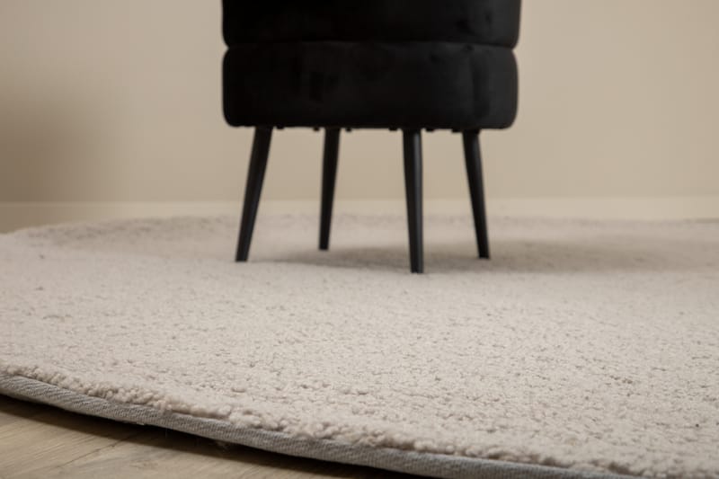 Teddy Ryematte Rund 200 cm - Grå - Tekstiler - Tepper & Matter - Moderne tepper - Ryeteppe