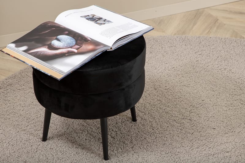 Teddy Ryematte Rund 200 cm - Grå - Tekstiler - Tepper & Matter - Moderne tepper - Ryeteppe