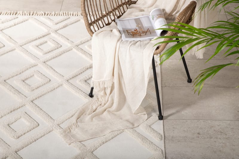 Towa Wiltonmatte 160x230 cm - Hvid - Tekstiler - Tepper & Matter - Moderne tepper - Wiltontepper