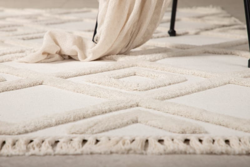 Towa Wiltonmatte 160x230 cm - Hvid - Tekstiler - Tepper & Matter - Moderne tepper - Wiltontepper