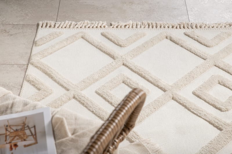 Towa Wiltonmatte 160x230 cm - Hvid - Tekstiler - Tepper & Matter - Moderne tepper - Wiltontepper