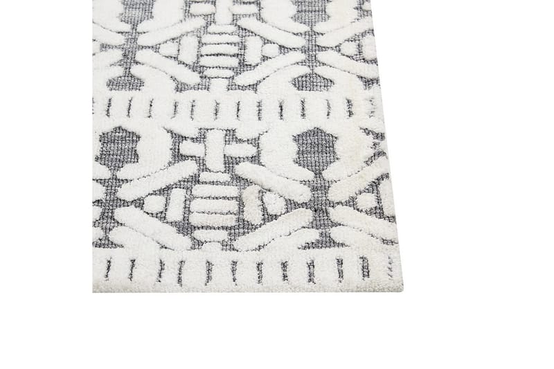 Teppe Sibi - Hvit, Grå, 200x300 cm - Tekstiler - Tepper & Matter - Flatvevde tepper