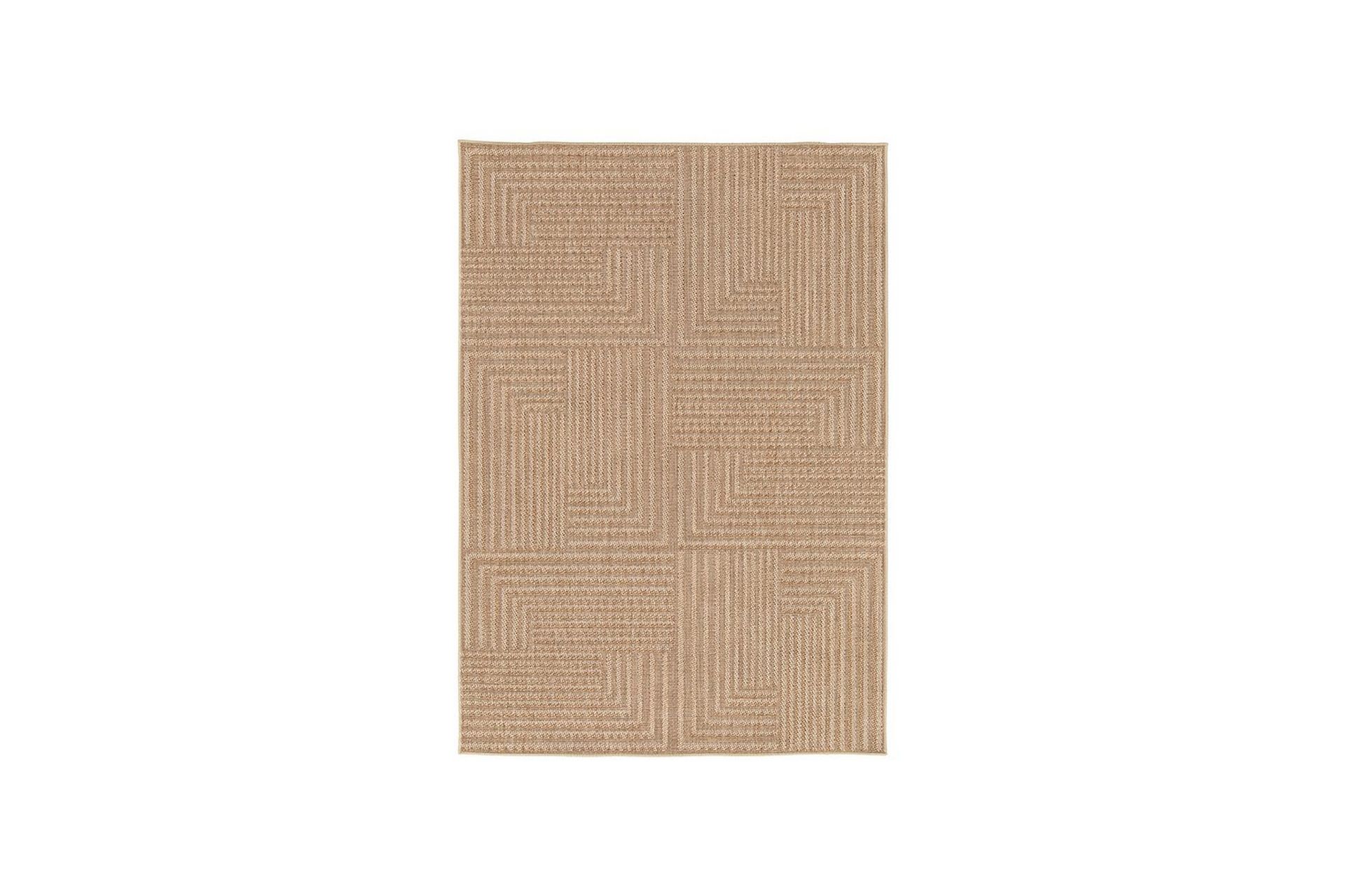 Tepper Hillerstorp Belle uteplassmatte 160x230 cm Beigebrun - Beigebrun - Tekstiler - Tepper & Matter - Utendørstepper