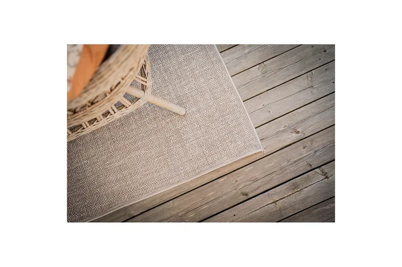 Tepper Hillerstorp Belle uteplassmatte 160x230 cm Grå - Grå - Tekstiler - Tepper & Matter - Utendørstepper