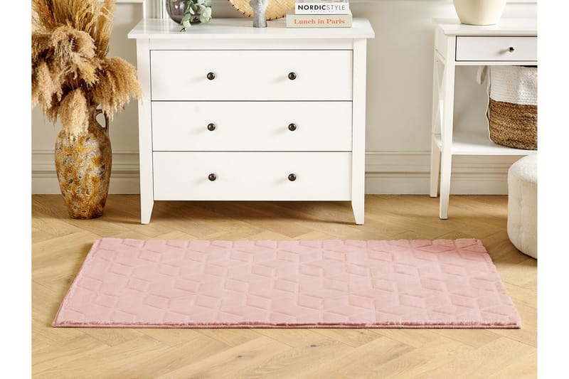 Thatta Skinnteppe 80x150 cm - Rosa - Tekstiler - Tepper & Matter - Skinn & pelstepper