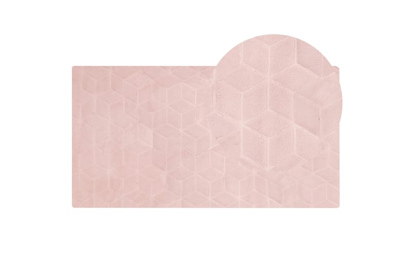 Thatta Skinnteppe 80x150 cm - Rosa - Tekstiler - Tepper & Matter - Skinn & pelstepper