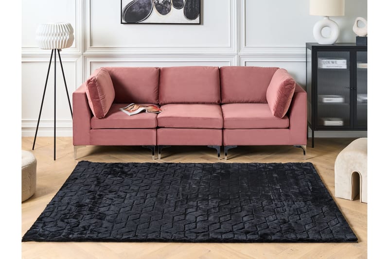 Thatta Skinnteppe 80x150 cm - Svart - Tekstiler - Tepper & Matter - Skinn & pelstepper