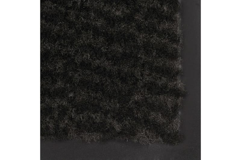 Tuftet dørmatte 60x150 cm svart - Svart - Hall matte