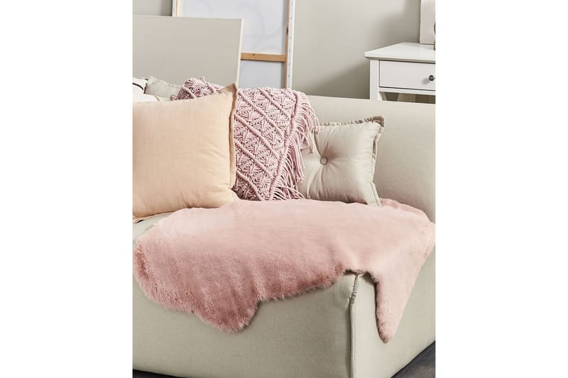 Undara Skinnteppe 60x90 cm - Rosa - Tekstiler - Tepper & Matter - Skinn & pelstepper