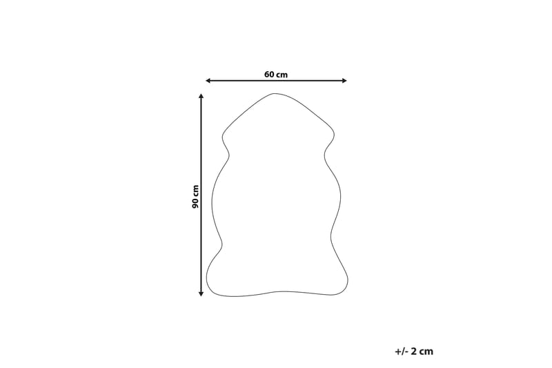 Undara Skinnteppe 60x90 cm - Rosa - Tekstiler - Tepper & Matter - Skinn & pelstepper
