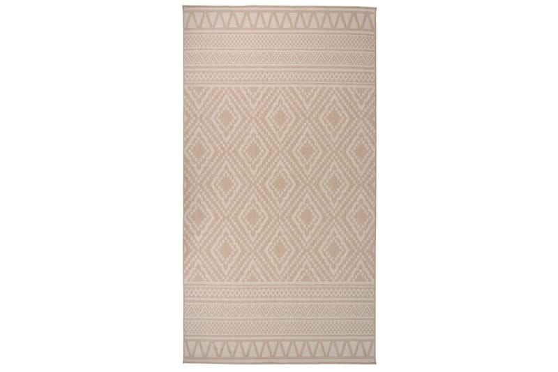 Utendørs flatvevd teppe 80x150 cm brun striper - Brun - Tekstiler - Tepper & Matter - Utendørstepper