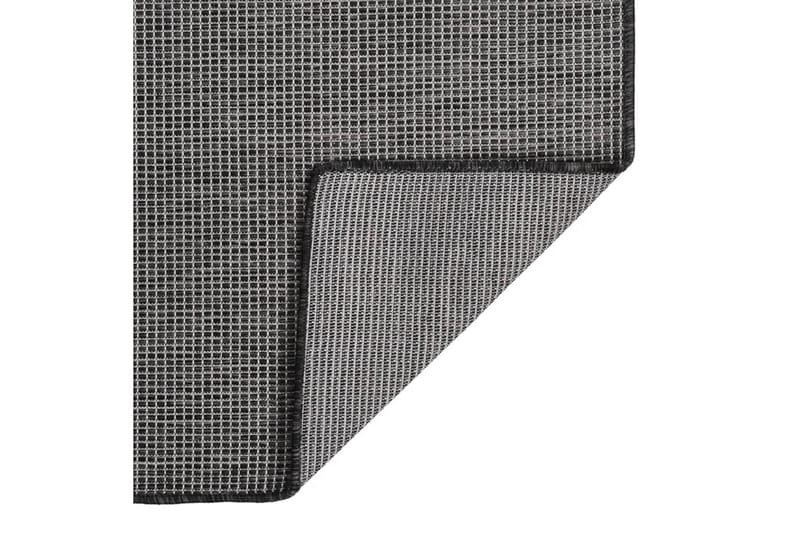 Utendørs flatvevd teppe 80x250 cm grå - Grå - Tekstiler - Tepper & Matter - Utendørstepper