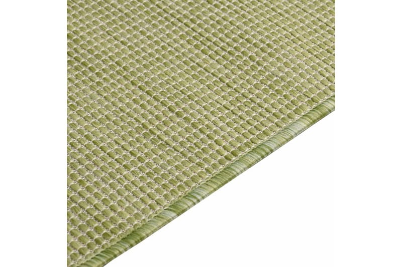 Utendørs flatvevd teppe 80x250 cm grønn - grønn - Utendørstepper