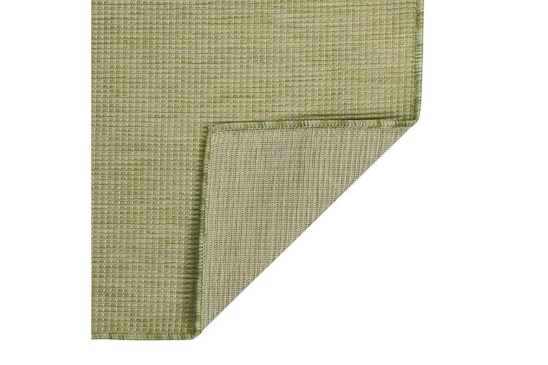 Utendørs flatvevd teppe 80x250 cm grønn - grønn - Utendørstepper