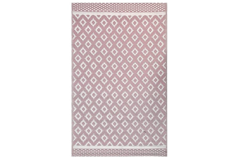 Utendørs teppe Thane, Rosa, Hvit