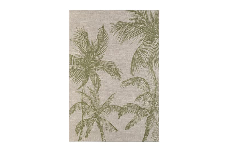 Bahamas Palm Utendørsmatte 200x290 cm - Grønn - Utendørstepper