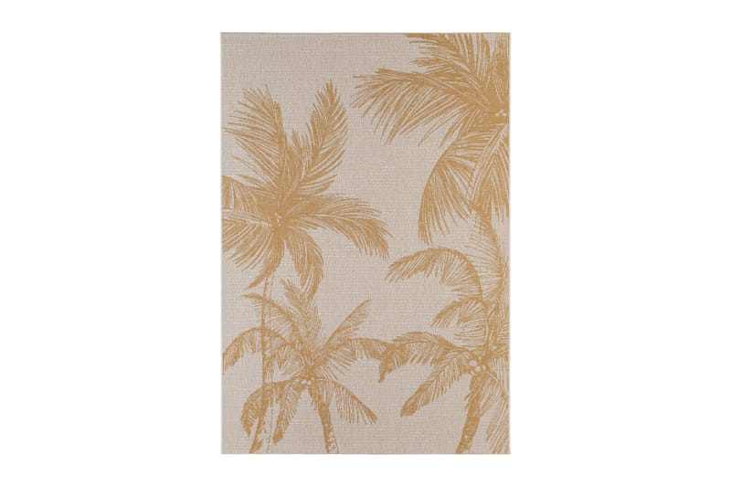 Bahamas Palm Utendørsmatte 200x290 cm - Gull - Utendørstepper