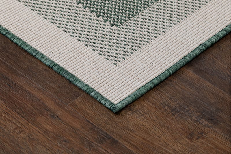 Havanna Frame Utendørsmatte 160x230 cm - Grønn - Tekstiler - Tepper & Matter - Utendørstepper