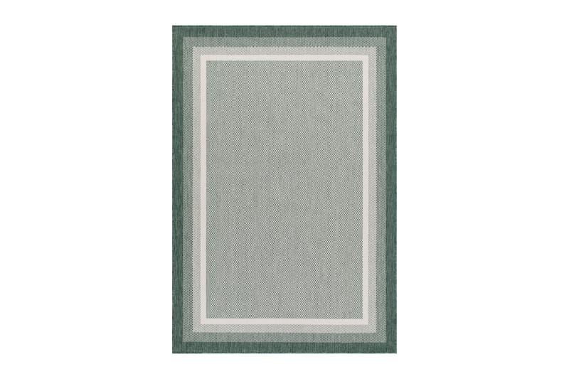 Havanna Frame Utendørsmatte 160x230 cm - Grønn - Tekstiler - Tepper & Matter - Utendørstepper