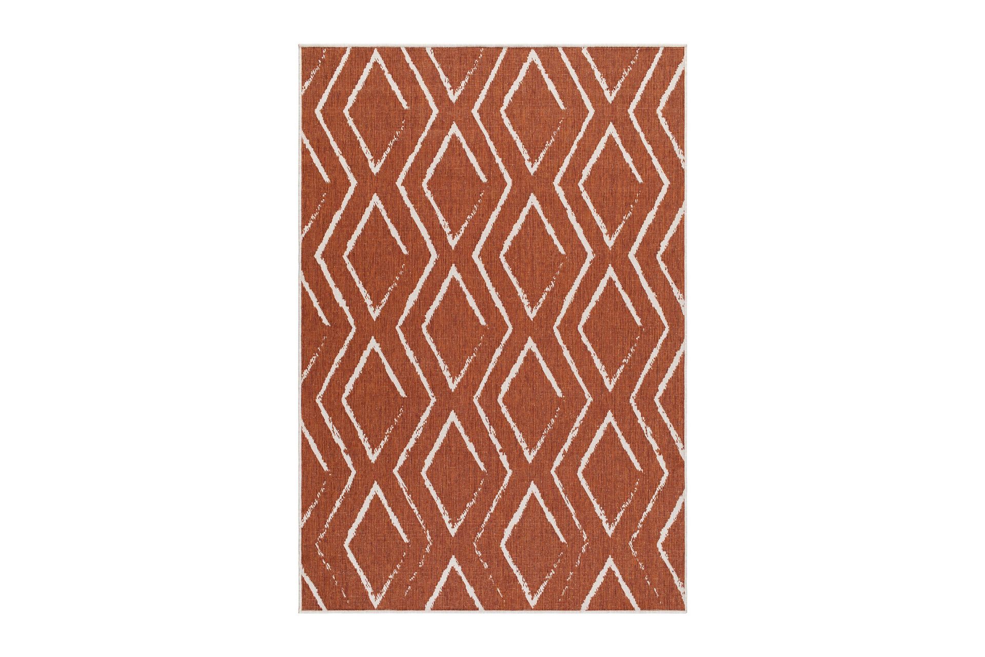 Havanna Romb Utendørsmatte 160x230 cm - Cayenne - Tekstiler - Tepper & Matter - Utendørstepper