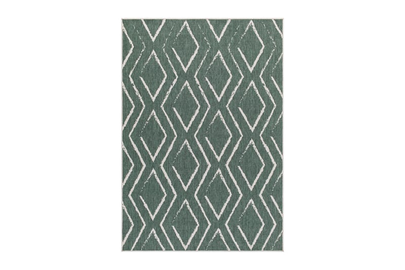 Havanna Romb Utendørsmatte 160x230 cm - Grønn - Tekstiler - Tepper & Matter - Utendørstepper