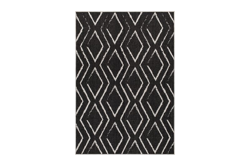 Havanna Romb Utendørsmatte 160x230 cm - Svart - Tekstiler - Tepper & Matter - Utendørstepper