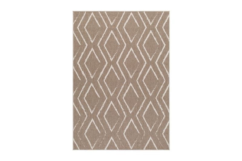 Havanna Romb Utendørsmatte 200x290 cm - Linbeige - Tekstiler - Tepper & Matter - Utendørstepper