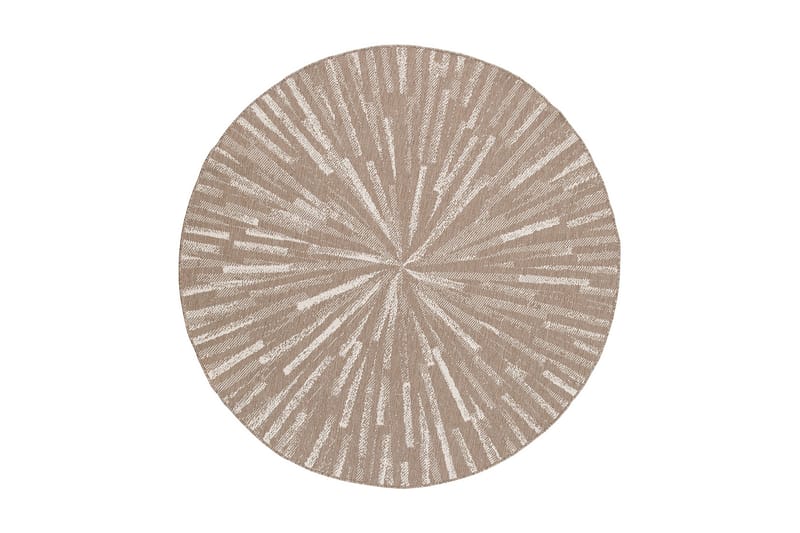 Havanna Shadow Utendørsmatte 240 cm Rund - Linbeige - Tekstiler - Tepper & Matter - Utendørstepper