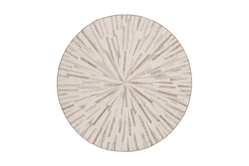 Havanna Shadow Utendørsmatte 240 cm Rund - Linbeige - Tekstiler - Tepper & Matter - Utendørstepper