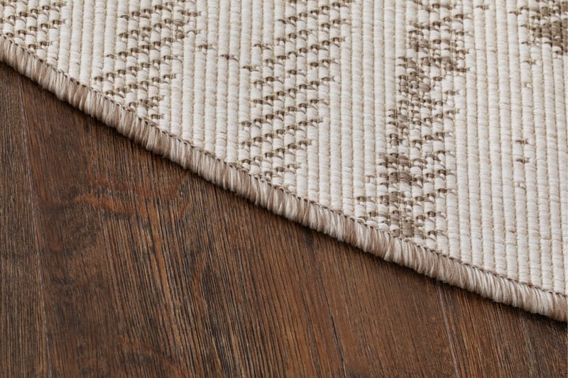 Havanna Shadow Utendørsmatte 240 cm Rund - Linbeige - Tekstiler - Tepper & Matter - Utendørstepper