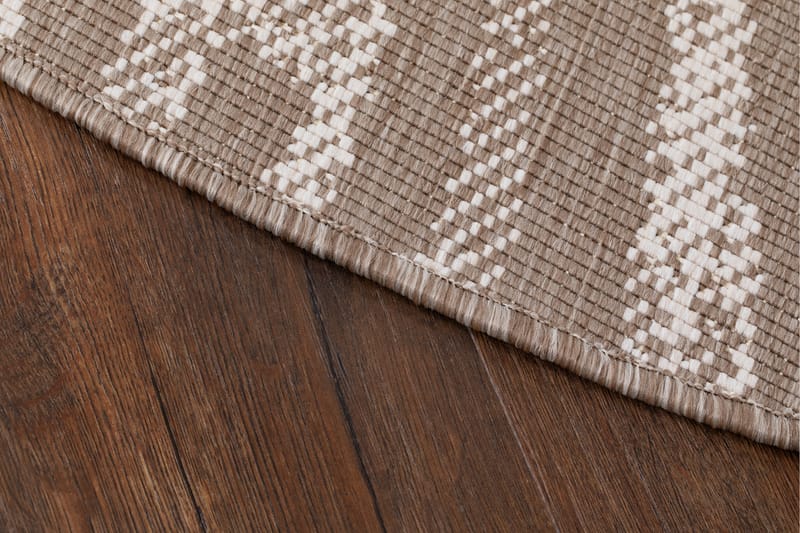 Havanna Shadow Utendørsmatte 240 cm Rund - Linbeige - Tekstiler - Tepper & Matter - Utendørstepper