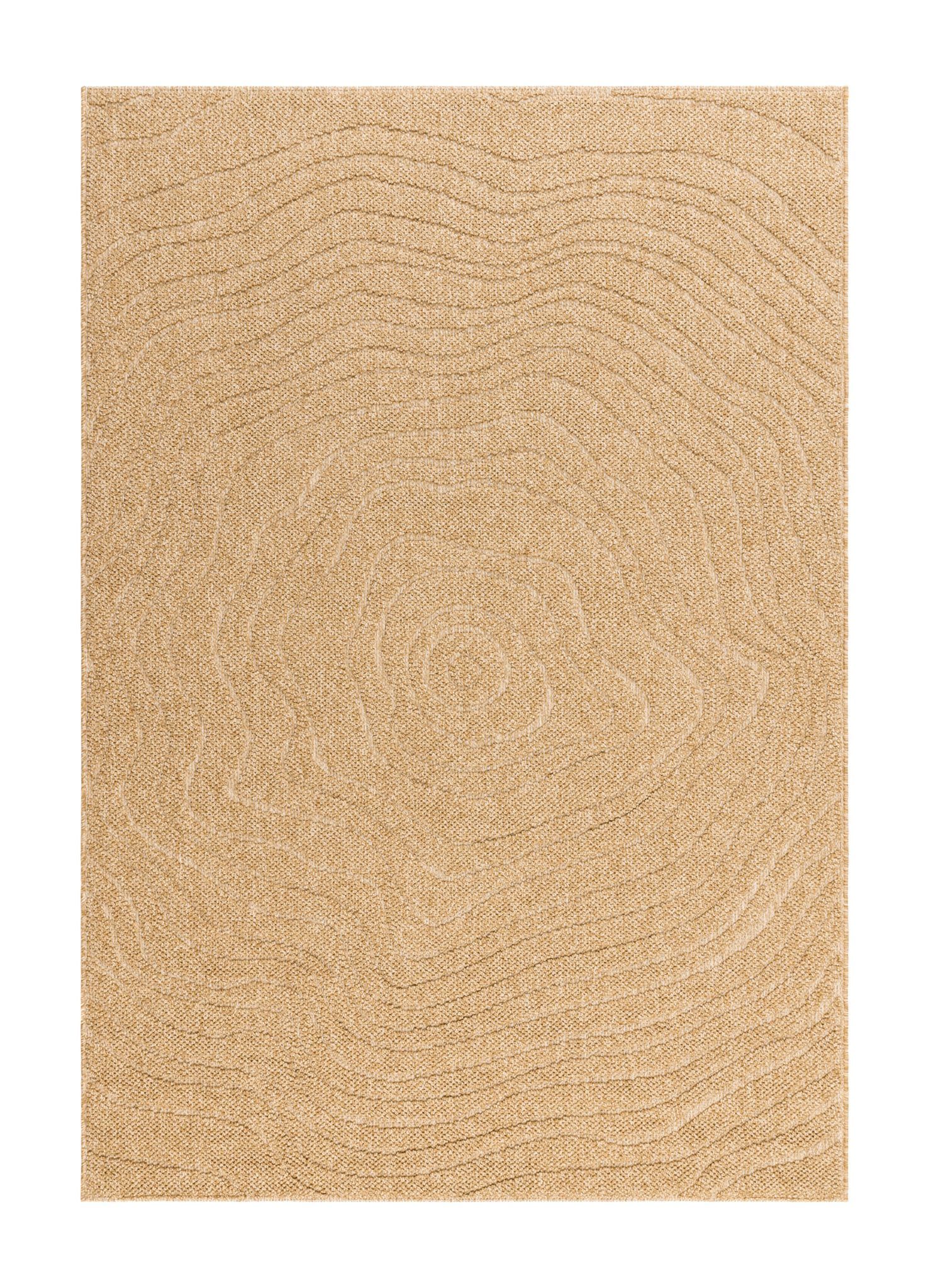 Maskinvevd teppe KM Home Capri Modern 160x230 cm Jute - Jute