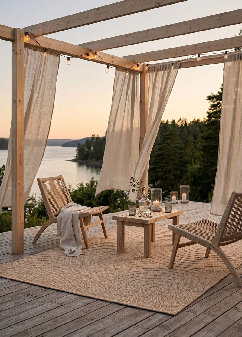 Maskinvevd teppe KM Home Capri Zen 160x230 cm Jute - jute - Tekstiler - Tepper & Matter - Utendørstepper