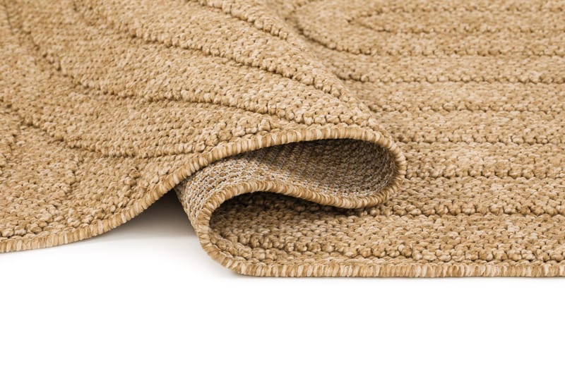 Maskinvevd teppe KM Home Capri Zen 80x250 cm Jute - jute - Tekstiler - Tepper & Matter - Utendørstepper