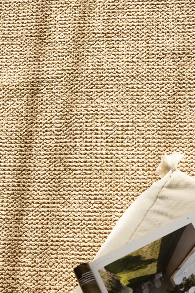 Maskinvevd teppe KM Home Capri Plain 80x250 cm Jute - jute - Tekstiler - Tepper & Matter - Utendørstepper