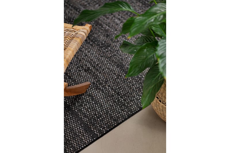 Palma Plain Utendørsmatte 160x230 cm - Svart - Tekstiler - Tepper & Matter - Utendørstepper