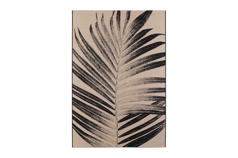 Panama Leaf Utendørsmatte 160x230 cm - Svart - Utendørstepper