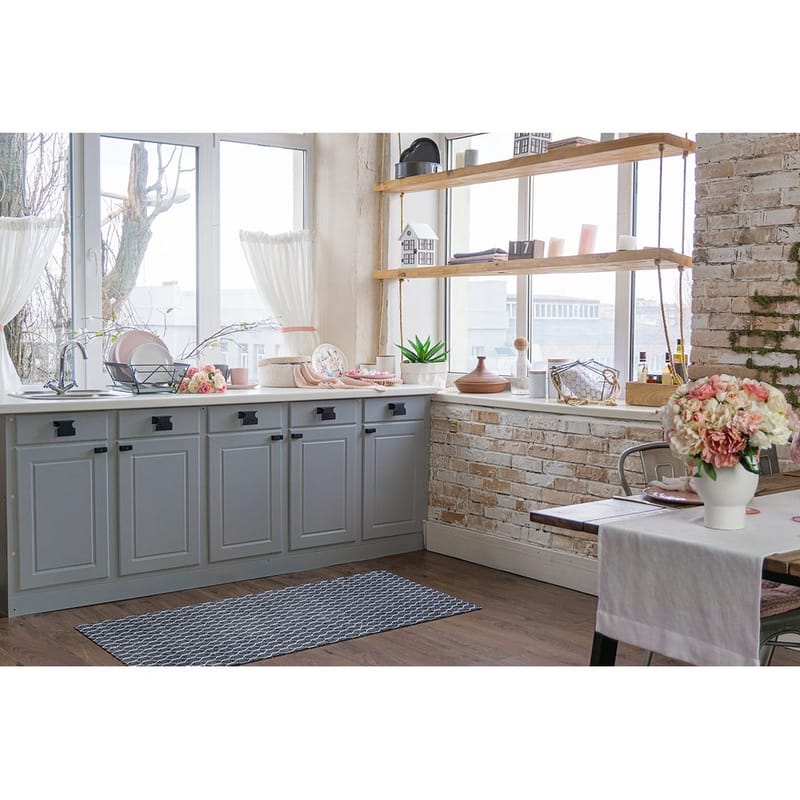 Plastteppe Hilma Link - 150x220 cm, Blå - Tekstiler - Tepper & Matter - Utendørstepper - Plasttepper