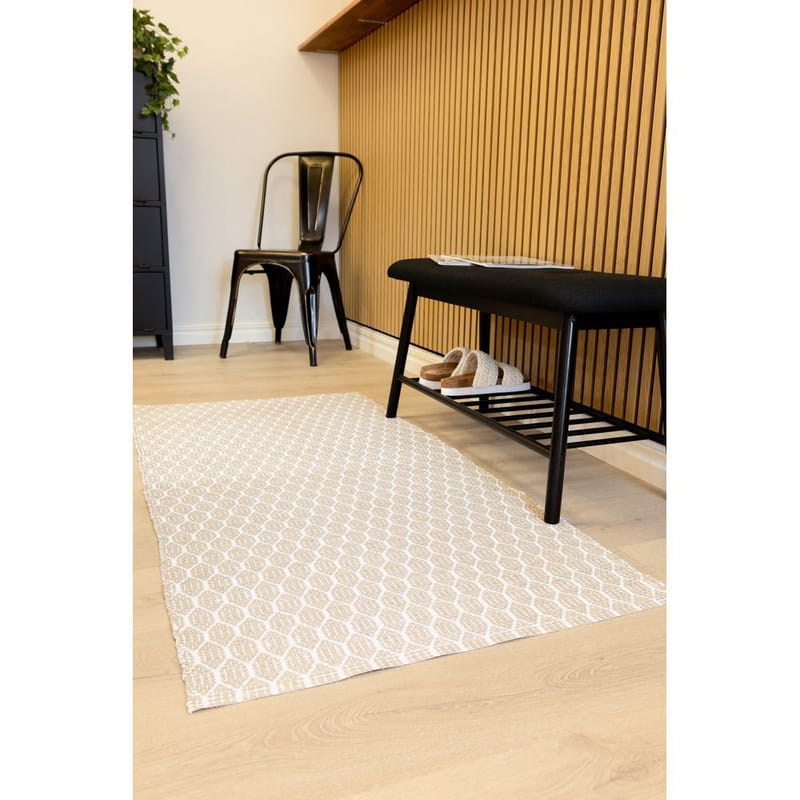 Plastteppe Hilma Link - 70x150 cm, Lin - Tekstiler - Tepper & Matter - Utendørstepper - Plasttepper