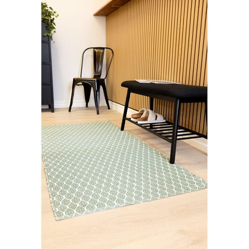 Plastteppe Hilma Link - 70x200 cm, Grønn - Tekstiler - Tepper & Matter - Utendørstepper - Plasttepper