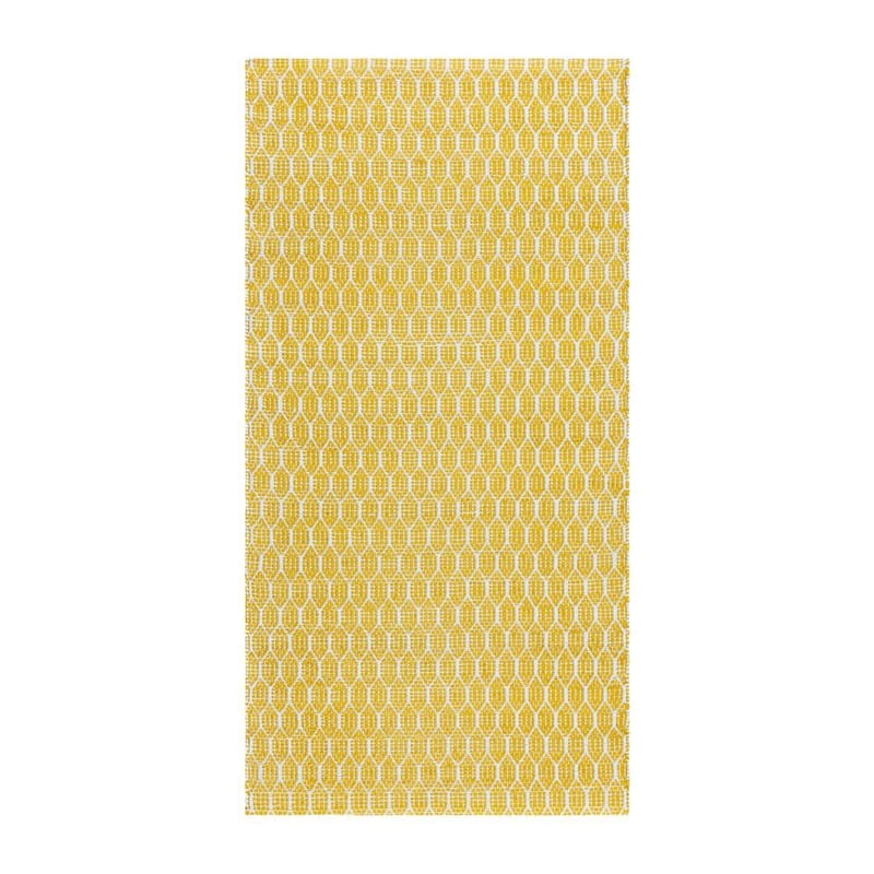 Plastteppe Hilma Link - 70x200 cm, Gul - Tekstiler - Tepper & Matter - Utendørstepper - Plasttepper