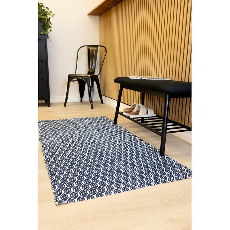 Plastteppe Hilma Link - 70x250 cm, Blå - Tekstiler - Tepper & Matter - Utendørstepper - Plasttepper