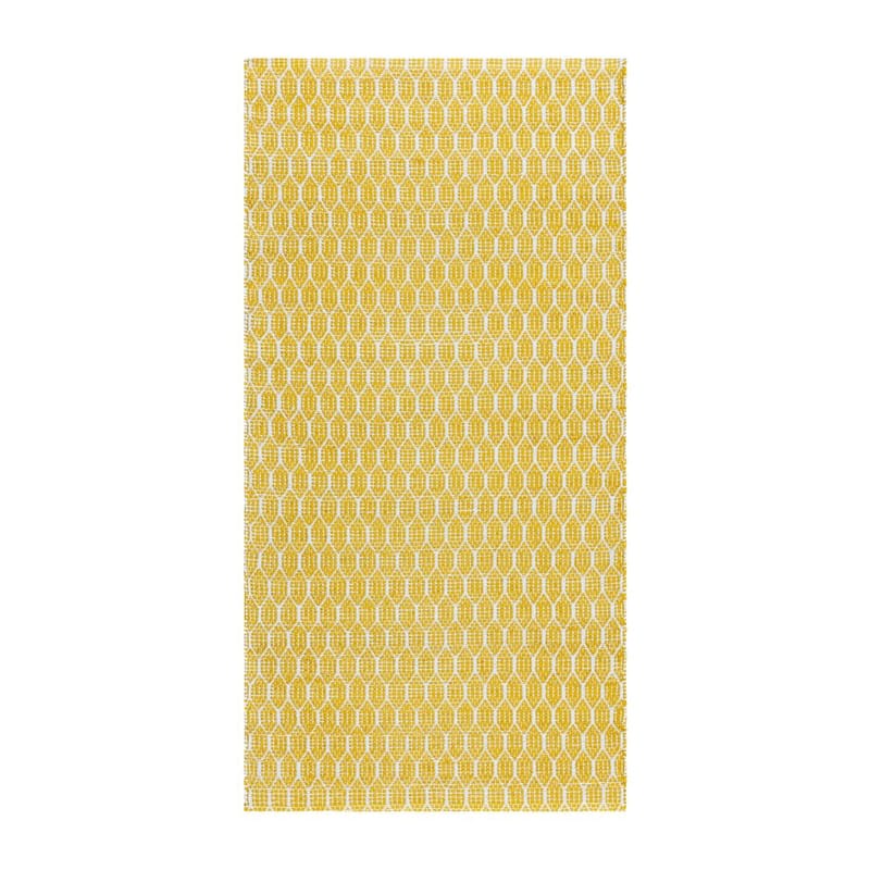 Plastteppe Hilma Link - 70x250 cm, Gul - Tekstiler - Tepper & Matter - Utendørstepper - Plasttepper