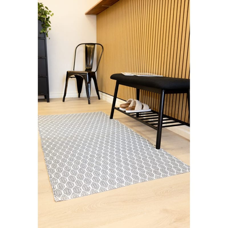 Plastteppe Hilma Link - 70x300 cm, Grå - Tekstiler - Tepper & Matter - Utendørstepper - Plasttepper